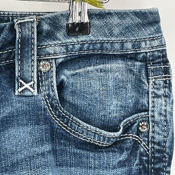 Rock Revival Jeans Size 30 Alivia Straight Leg  Low Rise - Picture 6 of 16